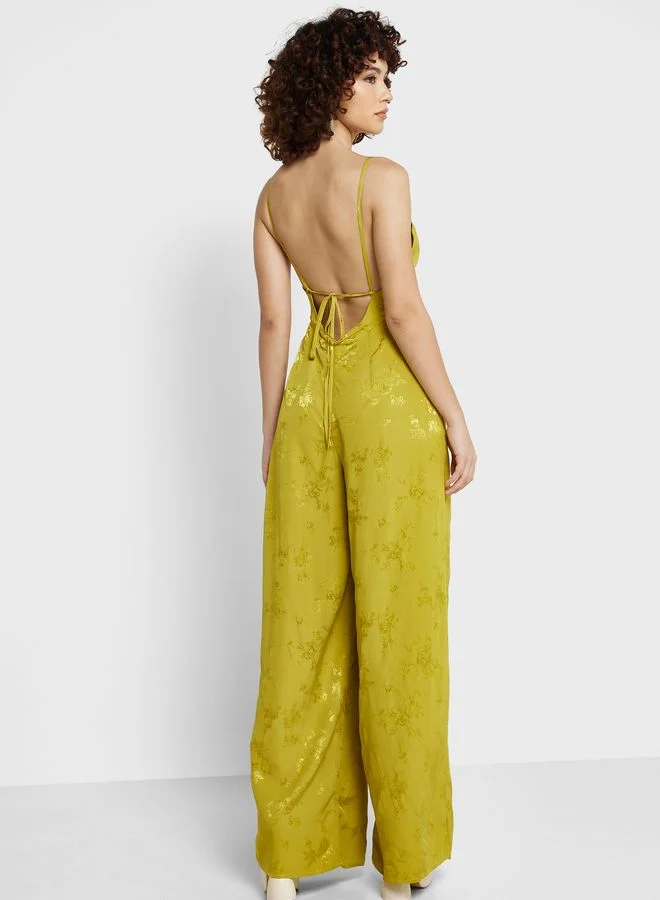 TOPSHOP High Leg Jumpsuit