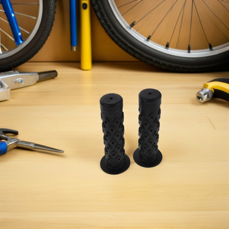 4pcs Bike Handlebar Grips: Non- Handlebar Grips Comfortable Ergonomic For Beach Scooter Foldable Mountain Tricycle Black - Image 5