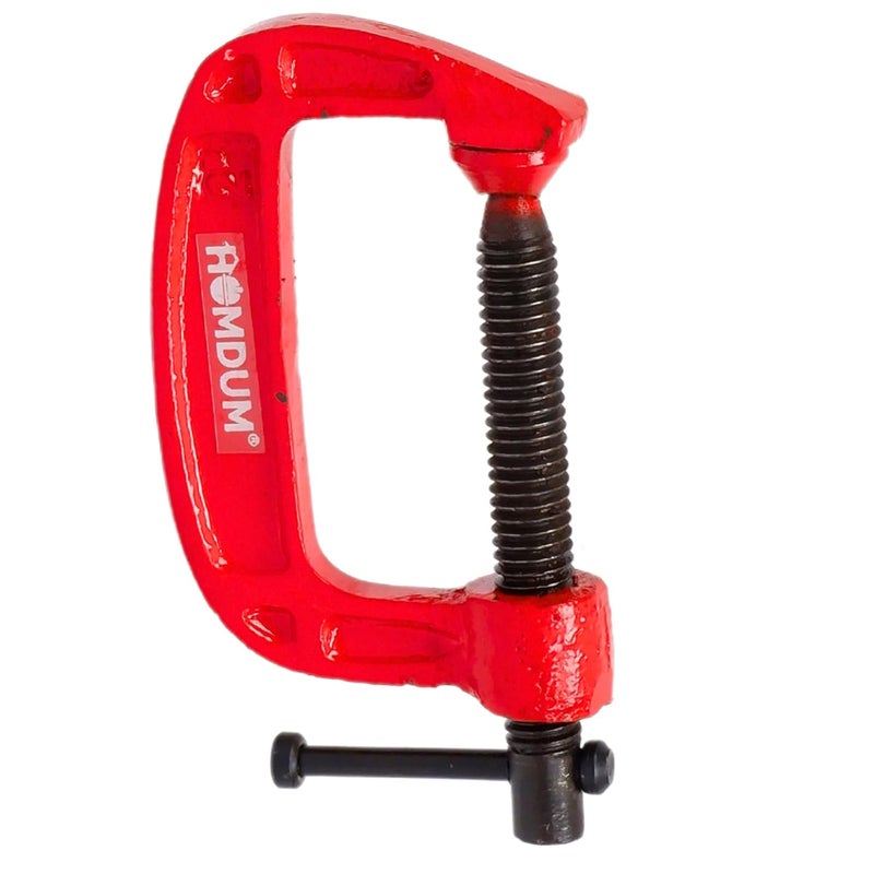 Homdum مشبك جي ثقيل | أداة تثبيت على شكل حرف C | عبوة من 2 قطعة (2 بوصة) - Image 3