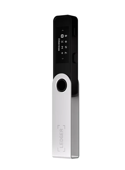 Ledger Nano X Hardware Wallet | Safest Crypto & NFT Cold Storage, Big Screen + Wireless Bluetooth & Type-C Connectivity, 5500+ Assets & Coins Supported, for iOS & Android, MacOS & Windows - Black