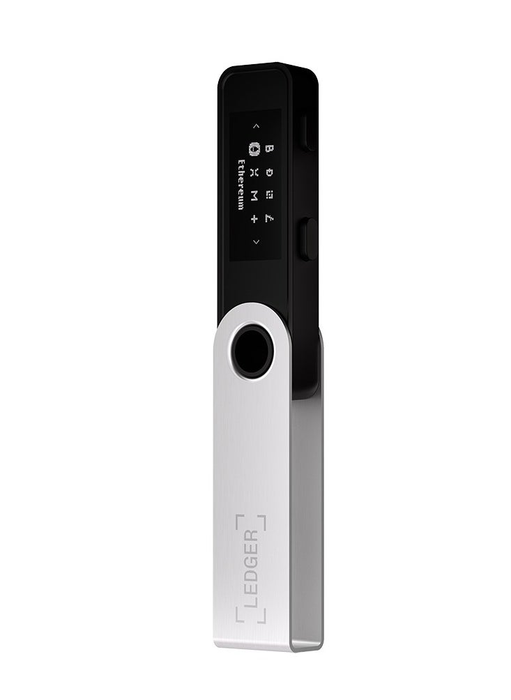 Ledger - Nano X Hardware Wallet | Safest Crypto & NFT Cold Storage, Big Screen + Wireless Bluetooth & Type-C Connectivity, 5500+ Assets & Coins Supported, for iOS & Android, MacOS & Windows - Black - Image 1