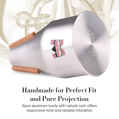 Denis Wick Straight Mute for French Horn, 5524 - Hand-Spun Aluminum Mute with Natural Cork - Brilliant Tone, Reliable Intonation, Tight-Bell Fit for Practice or Performance - 7.48 x 4.53 x 4.53 Inches - Image 5