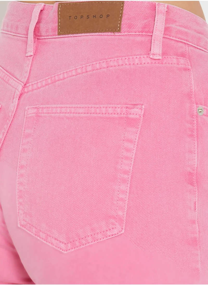 TOPSHOP Pocket Detail Denim Shorts