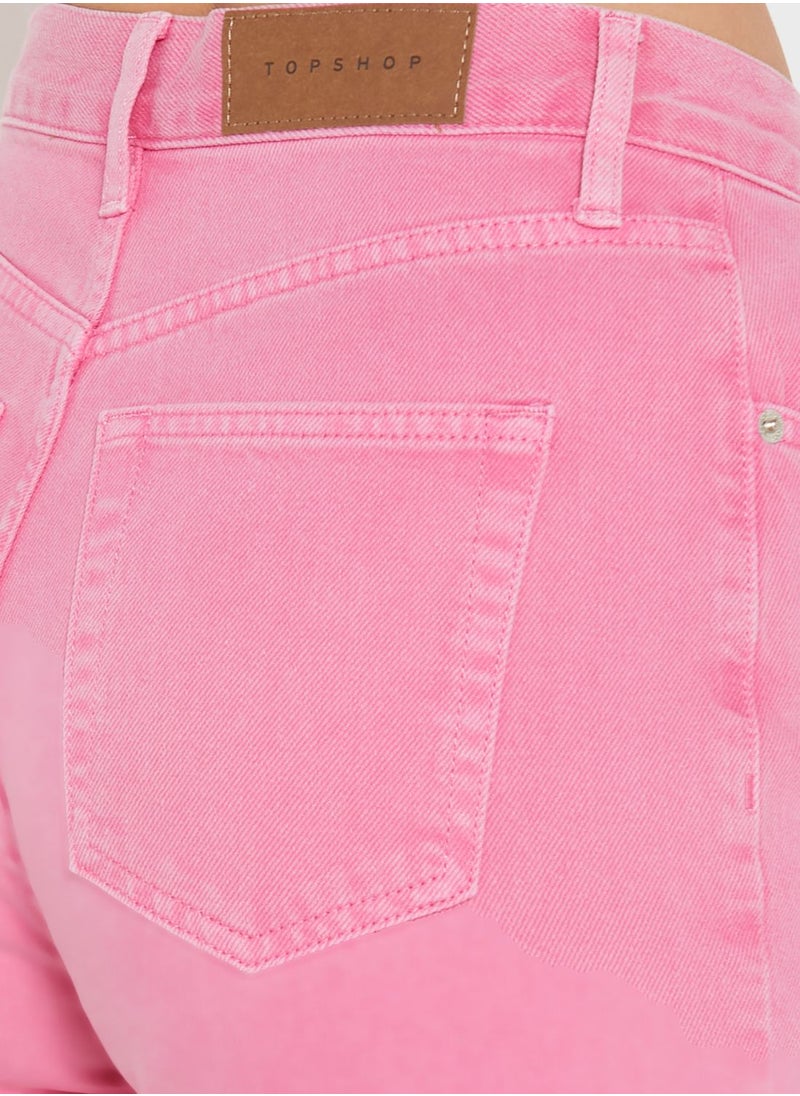 TOPSHOP - Pocket Detail Denim Shorts - Image 1