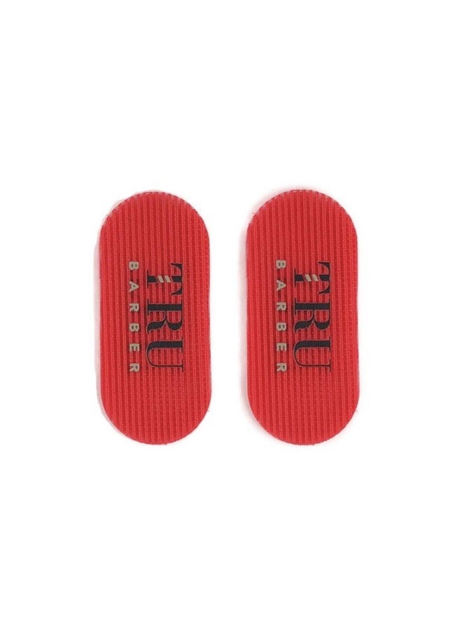 TRU BARBER - Hair Grippers ® 3 Colors Bundle Pack 6 Pcs For Men And Women Salon And Barber Hair Clips For Styling Hair Holder Grips (Red/White/Black) - Image 1