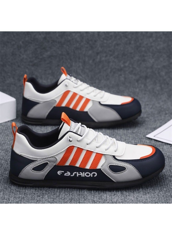 Men's Trendy Color-blocked German Training Shoes, Fashionable Casual Sports Shoes, Non-slip, Wear-resistant, Breathable Skate Shoes For Men
