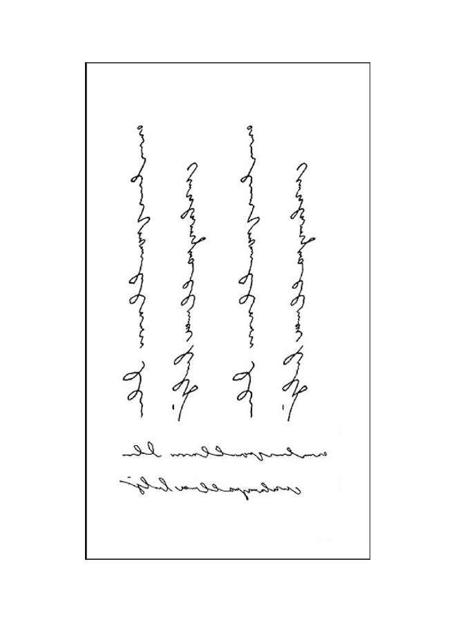 نيبمينينت ملصق تاتو مؤقت عصري مقاوم للماء أسود - Image 1