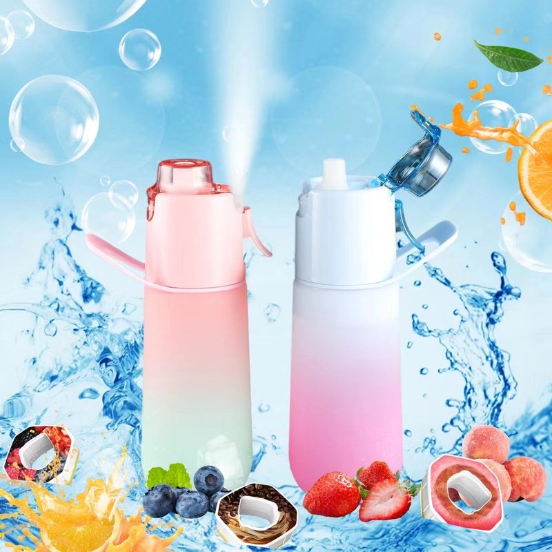 Matte Pink Scented Spray Water Bottle 750ml - Hydrating Cooling Sports Bottle with Fragrance - Image 3