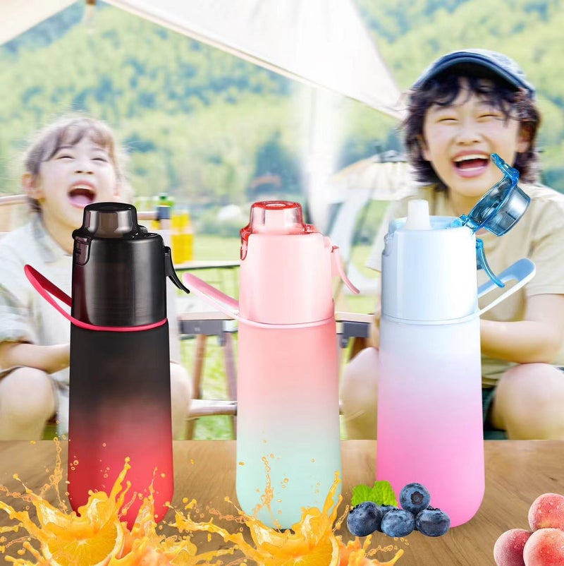 Matte Pink Scented Spray Water Bottle 750ml - Hydrating Cooling Sports Bottle with Fragrance - Image 4
