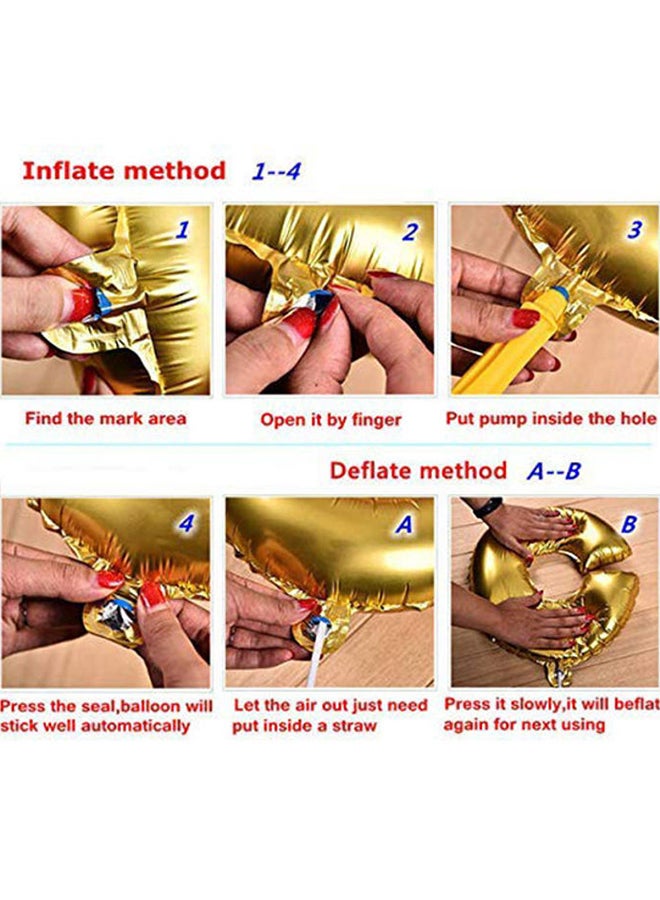 Sharpdo High Quality Decorative Foil Party Balloons With Happy Birthday Banner - Image 4