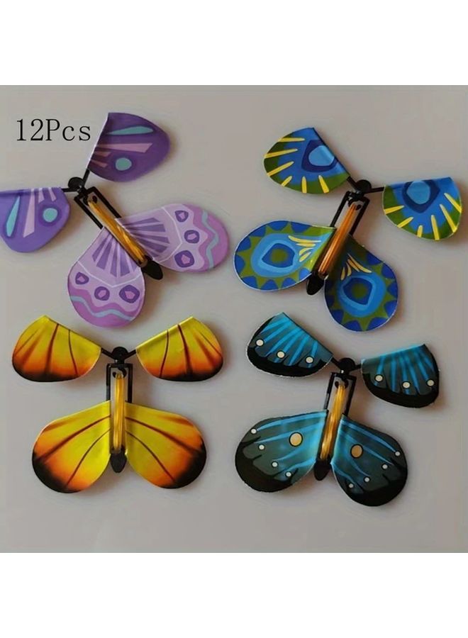 12pcs Flying Butterfly Toys No Batteries Needed Magic Party Favors For Kids - Image 2