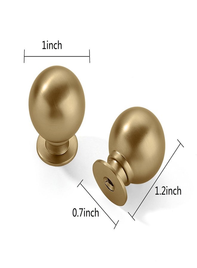 CABDM 10 Pack 1 Inch Vintage Ball Champagne Bronze Cabinet Knobs Kitchen Cabinet Hardware Satin Brass Drawer Knobs Pulls for Drawers. - Image 2