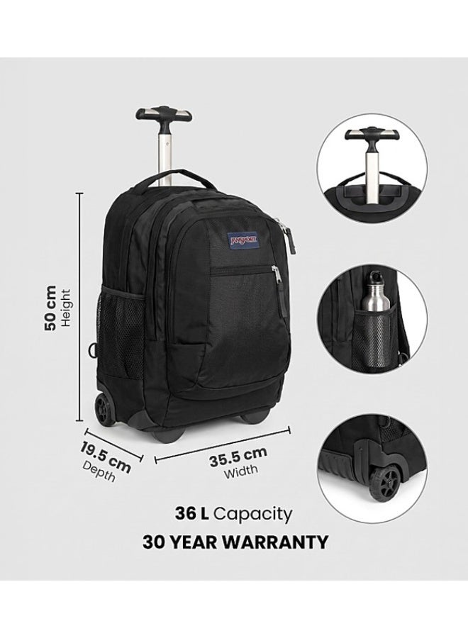 JanSport Driver 8 Black Backpack - Image 5