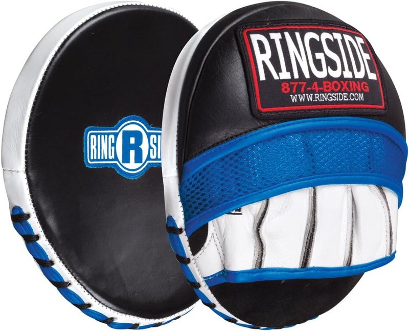 Ringside Gel Micro Boxing MMA Punch Mitts (Pair) - Blue/Black - Size S - Image 1