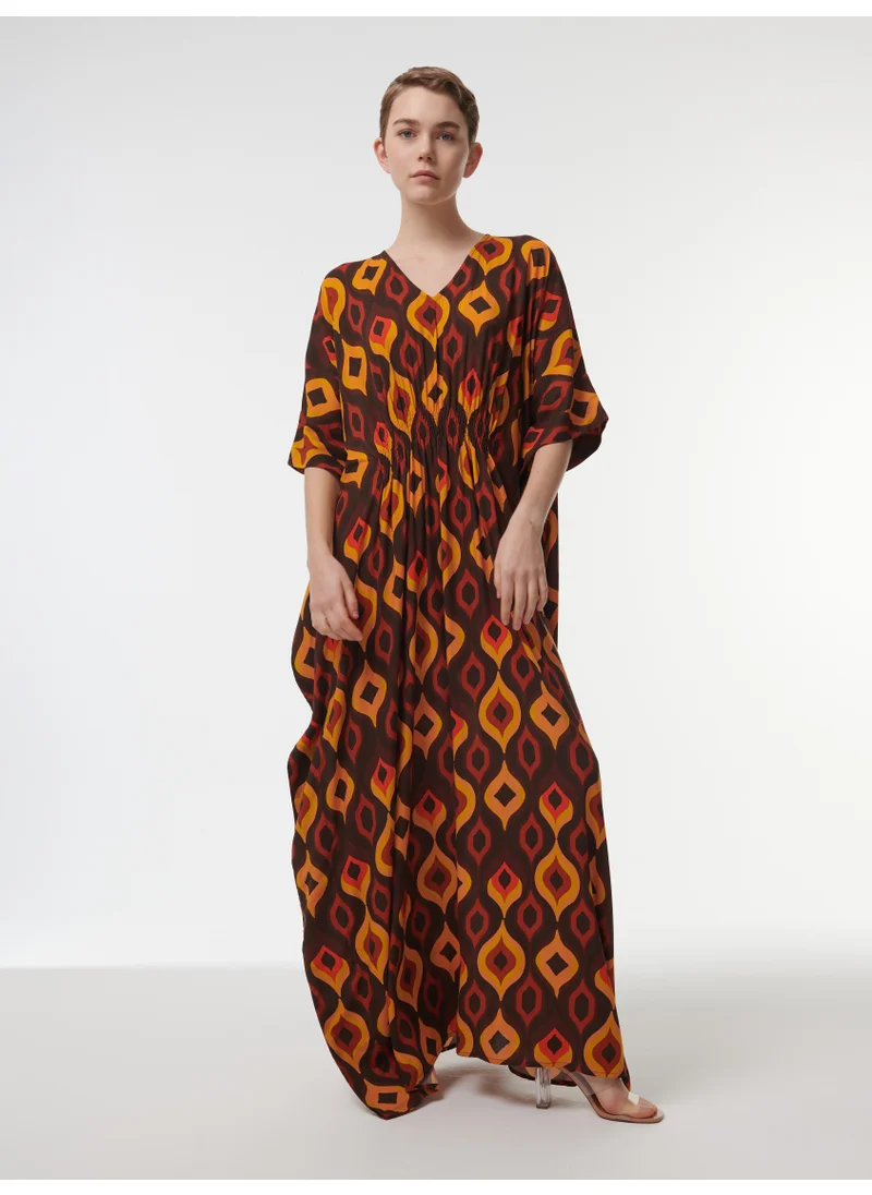 leem Ikat Printed Kaftan