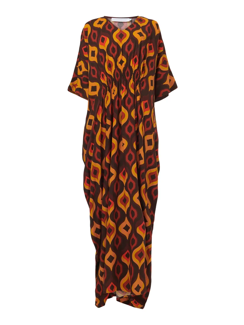 leem Ikat Printed Kaftan