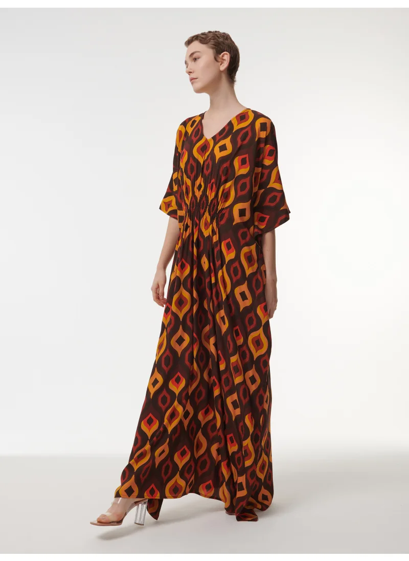 leem Ikat Printed Kaftan