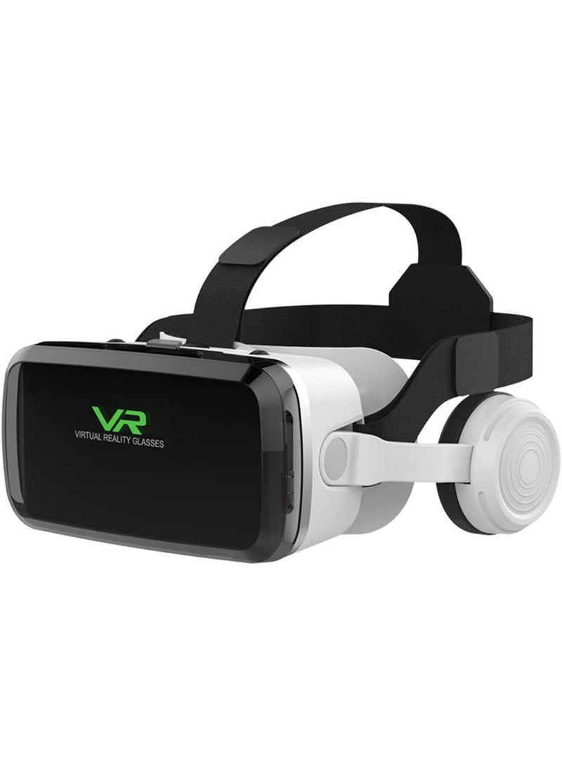 VR SHINECON VR SHINECON Headset with BT Headphones, Eye Protected HD Virtual Reality Headset, Glasses for iPhone and Android Phone Within 4.7-6.2Screen - Image 1