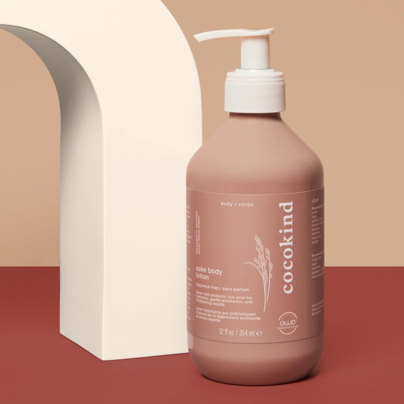 Cocokind Sake Body Lotion, Daily Lightweight Moisturizer Fragrance Free Body Lotion for Gentle Exfoliation, Support Skin Moisture Barrier, Smooth and Soft Skin, 12 Fl Oz - Image 3