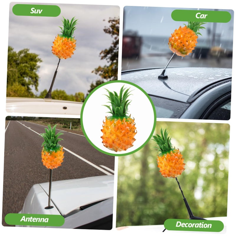 Fun Pineapple Car Antenna Topper Cute Dashboard Decor SUV Exterior Accessory - Image 4