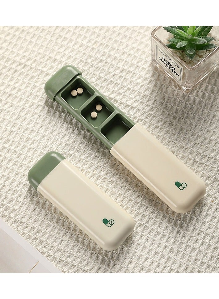 Compact and Durable Anti-Moisture 3-Compartment Portable pill box,One Day Sub-Package Pill Box ,Pull-Out Design,Waterproof Seal, Eco-Friendly ABS Material, Large Capacity, Ideal for Travel, Daily Use, Medication Storage, and Easy Carry - Image 1