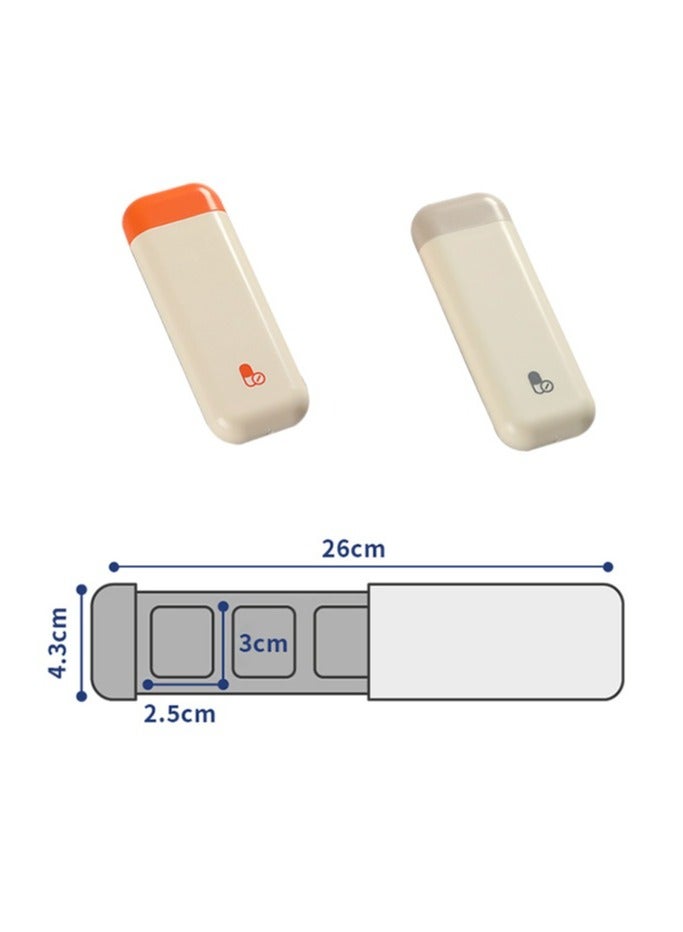 Compact and Durable Anti-Moisture 3-Compartment Portable pill box,One Day Sub-Package Pill Box ,Pull-Out Design,Waterproof Seal, Eco-Friendly ABS Material, Large Capacity, Ideal for Travel, Daily Use, Medication Storage, and Easy Carry - Image 3