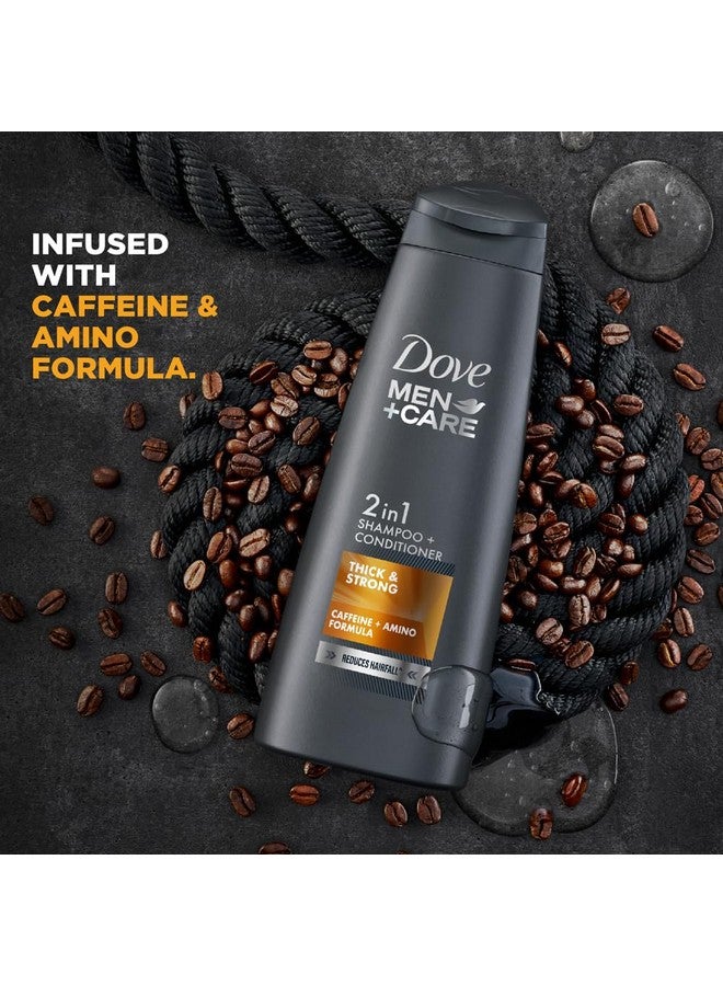 Dove شامبو + بلسم للرجال كير كثيف وقوي 2 في 1، 340 مل - Image 3