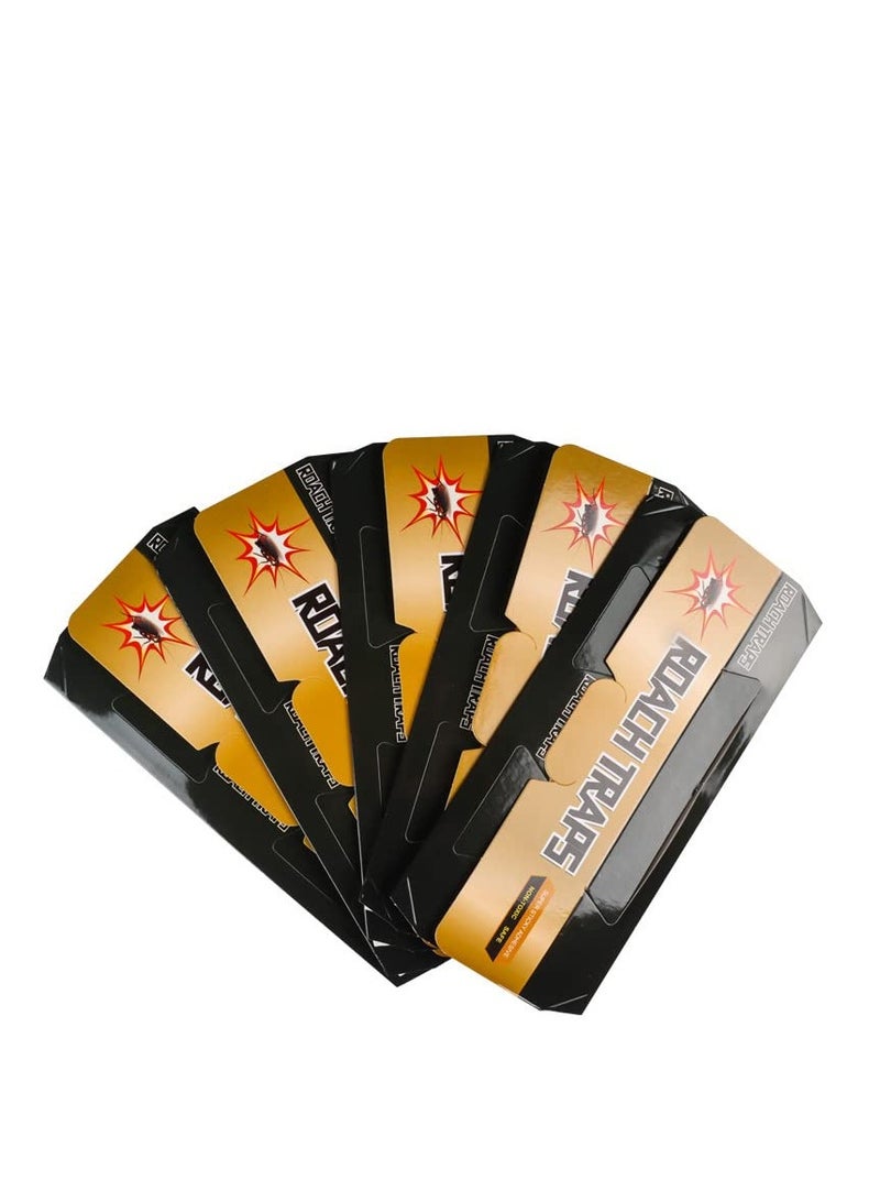 Roach Trap Sticky Glue Traps for Cockroaches and Bugs - Long-Lasting, Strong Adhesive, Non-Toxic, No Bait Needed, 20 Pack - Eliminate Pests Without Chasing Them with Your Shoe! - Image 2