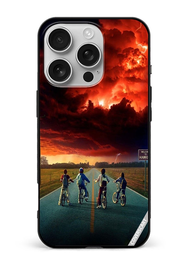 COVERSCART Protective Case Cover For Apple iPhone 16 Pro Max Stranger Things Design Multicolour