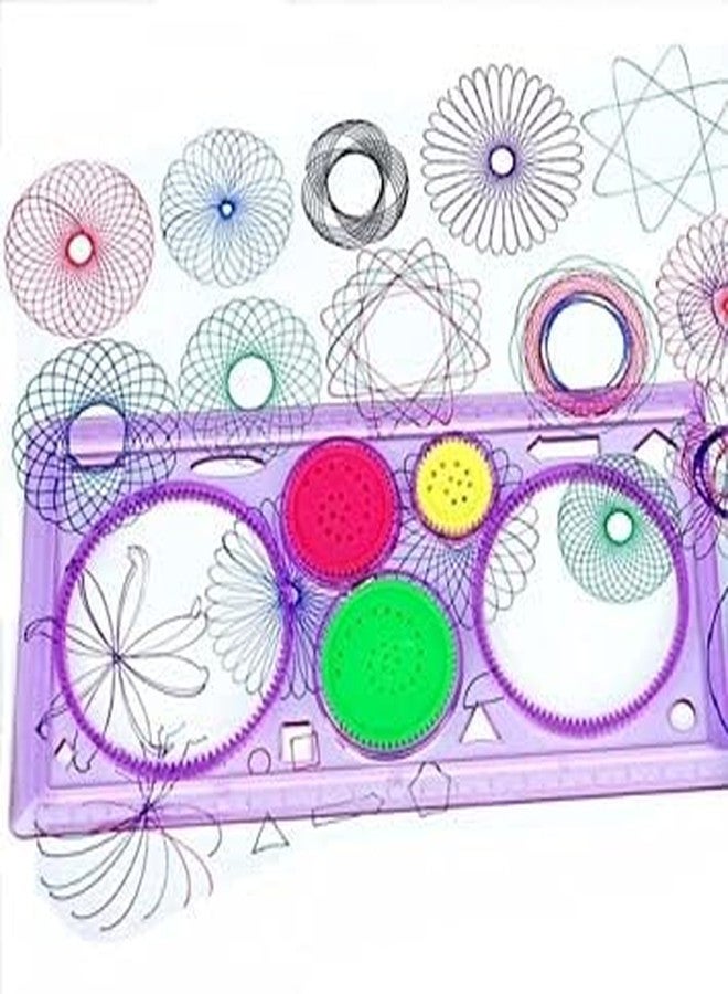 Royals Spirograph Drawing Kit Pack of 6 | Creative Art & Geometry Tool | Birthday Return Gifts for Kids | Educational Drawing Set for Children | Party Favors - Image 1