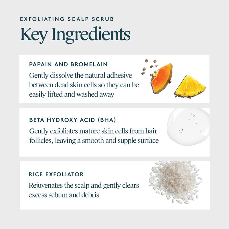 VIRTUE Sulfate Free Scalp Scrub Hair Treatment, Exfoliates and Detoxifies, Deep Conditioner for All Hair Types, Color Safe, 5 Fl Oz - Image 3