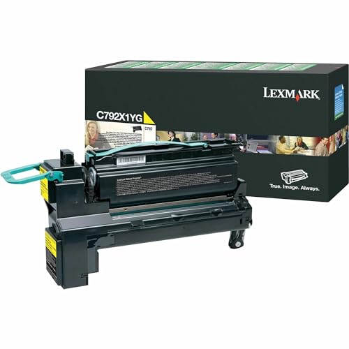 Lexmark C792X1YG Yellow Extra High Yield Return Program Print Cartridge Toner - Image 1