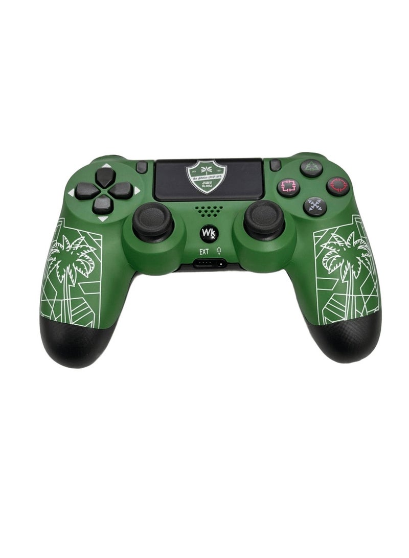 Wireless PS4 Game Controller, Double Motor Vibration, Touchpad, Built-In Speaker,green - Image 1