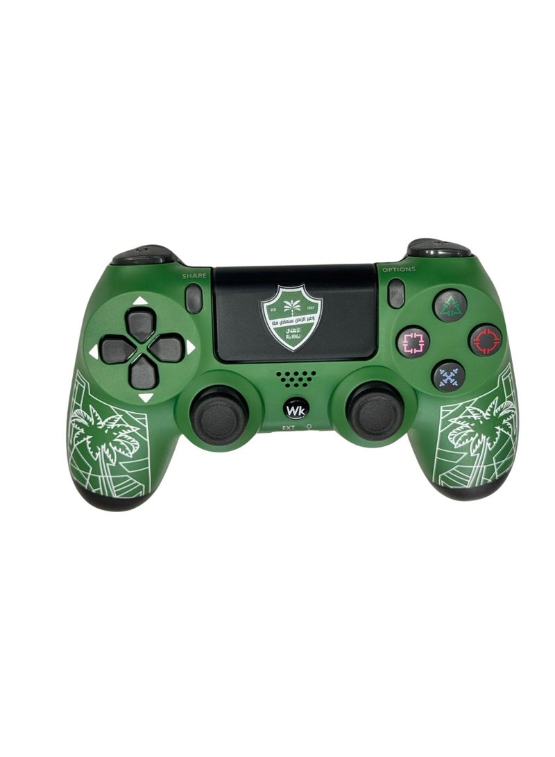 Wireless PS4 Game Controller, Double Motor Vibration, Touchpad, Built-In Speaker,green - Image 2
