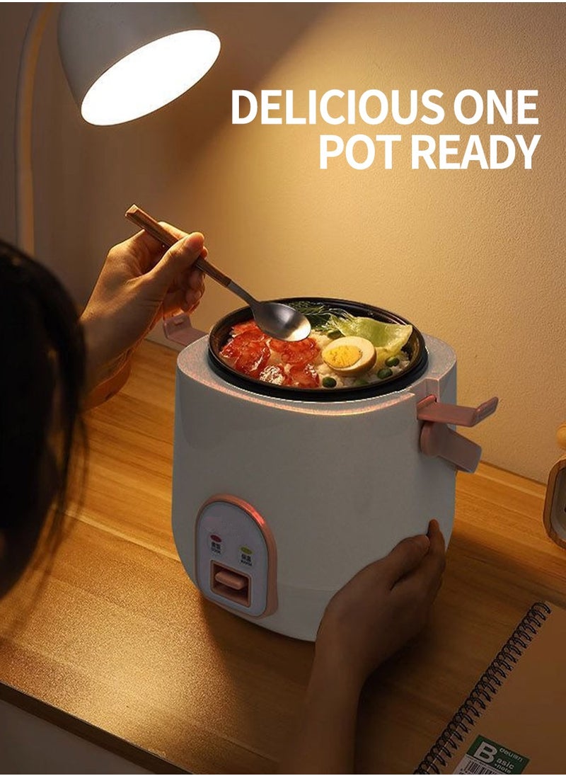 Beirui - 1.2 Liter Mini Multifunctional Rice Cooker, 200 Watt Small Portable Mechanical Home Cooker for 1-2 People - Image 1