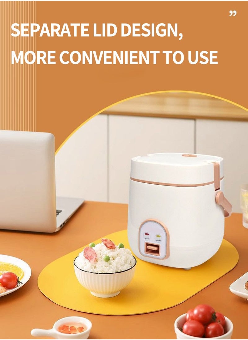 Beirui - 1.2 Liter Mini Multifunctional Rice Cooker, 200 Watt Small Portable Mechanical Home Cooker for 1-2 People - Image 1