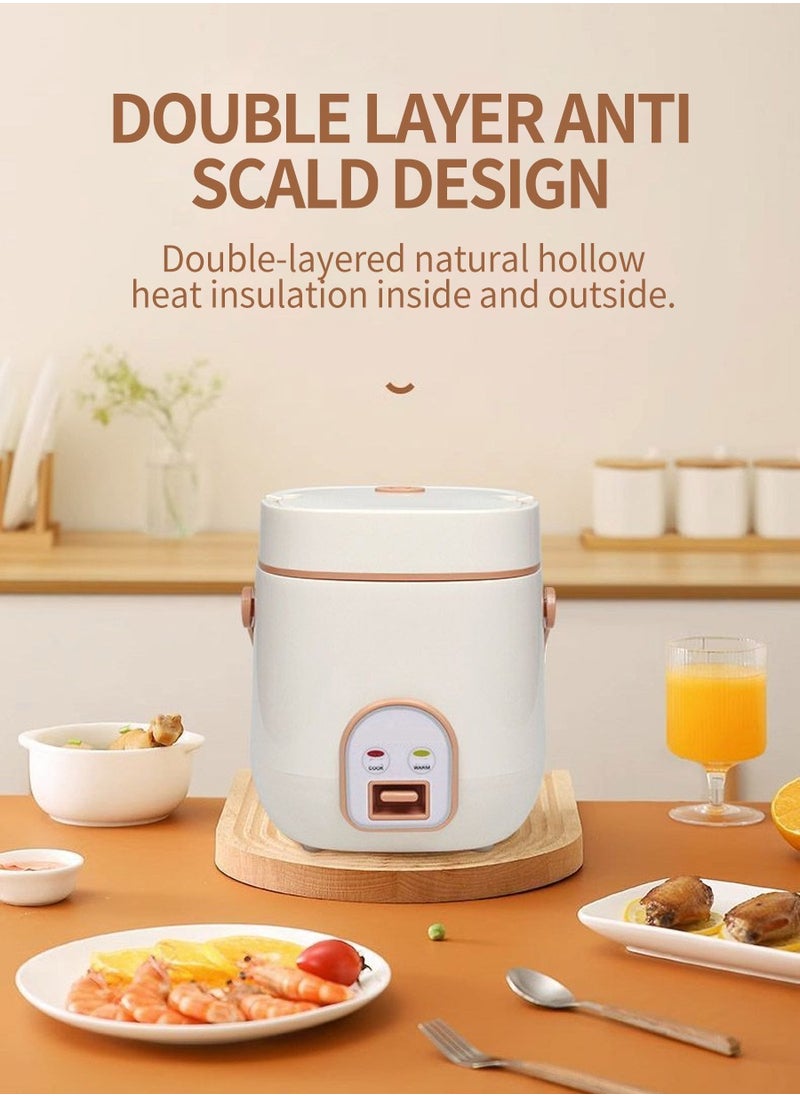 Beirui - 1.2 Liter Mini Multifunctional Rice Cooker, 200 Watt Small Portable Mechanical Home Cooker for 1-2 People - Image 1