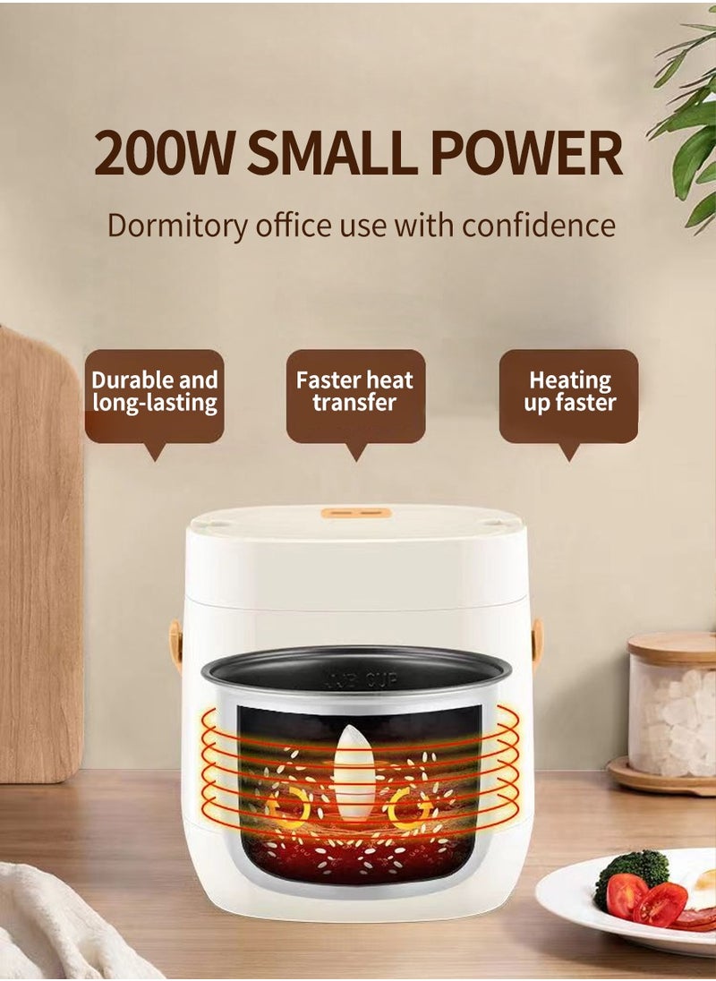 Beirui - 1.2 Liter Mini Multifunctional Rice Cooker, 200 Watt Small Portable Mechanical Home Cooker for 1-2 People - Image 1