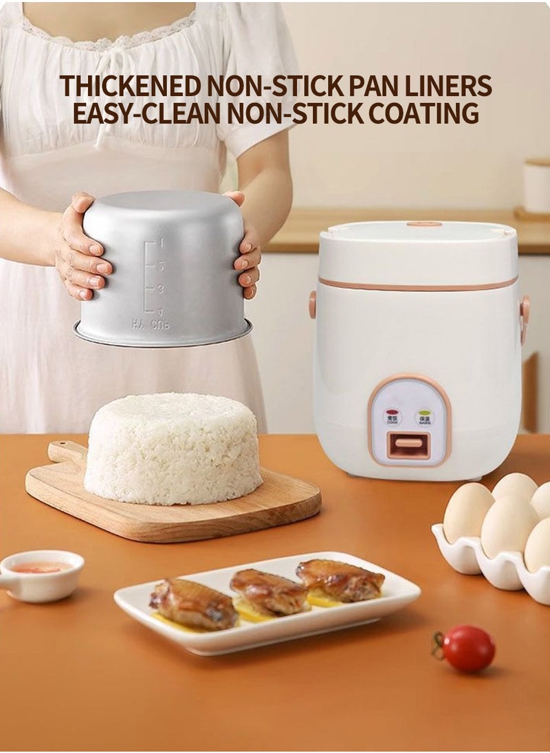 Beirui - 1.2 Liter Mini Multifunctional Rice Cooker, 200 Watt Small Portable Mechanical Home Cooker for 1-2 People - Image 1