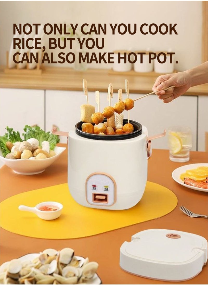 Beirui - 1.2 Liter Mini Multifunctional Rice Cooker, 200 Watt Small Portable Mechanical Home Cooker for 1-2 People - Image 1