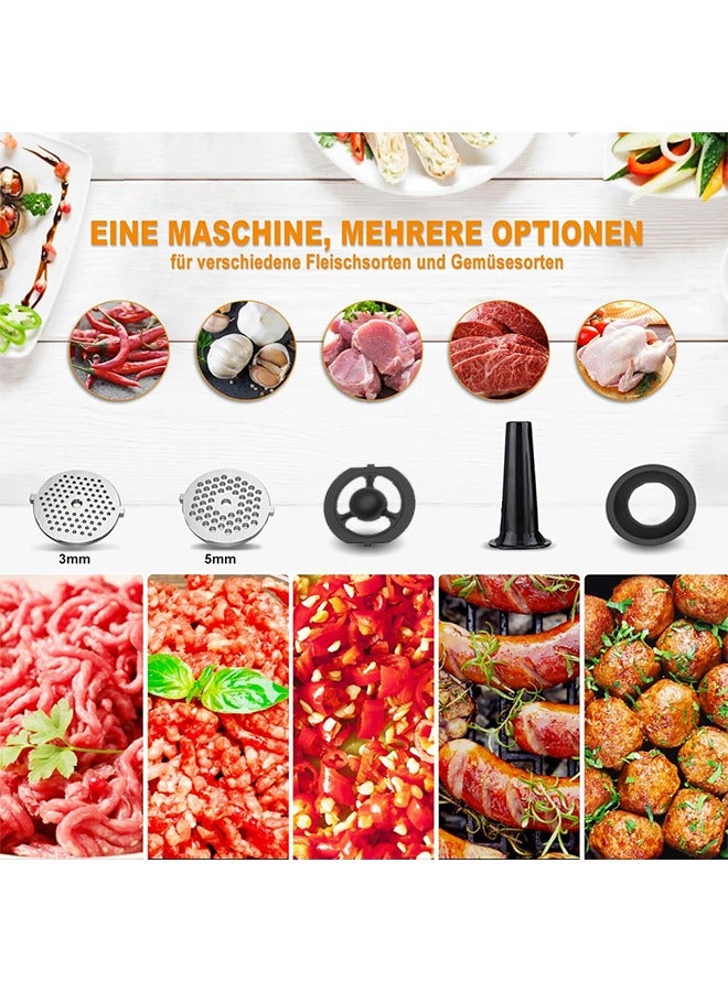 TOSCANA U 1700 watt stainless steel electric meat grinder - Image 5