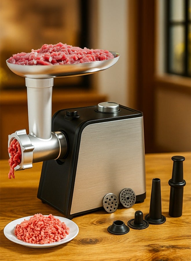 TOSCANA U 1700 watt stainless steel electric meat grinder - Image 1
