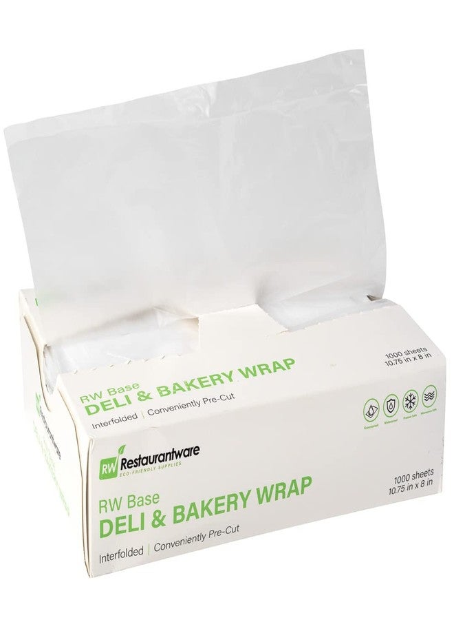 Restaurantware-RW Base 10.75 x 8 Inch Plastic Deli Sheets, 1000 Interfolded Butcher Plastic Wraps - Pre-Cut, Disposable, Clear Sandwich Wrap Sheets, Microwavable, Freezable - Image 1