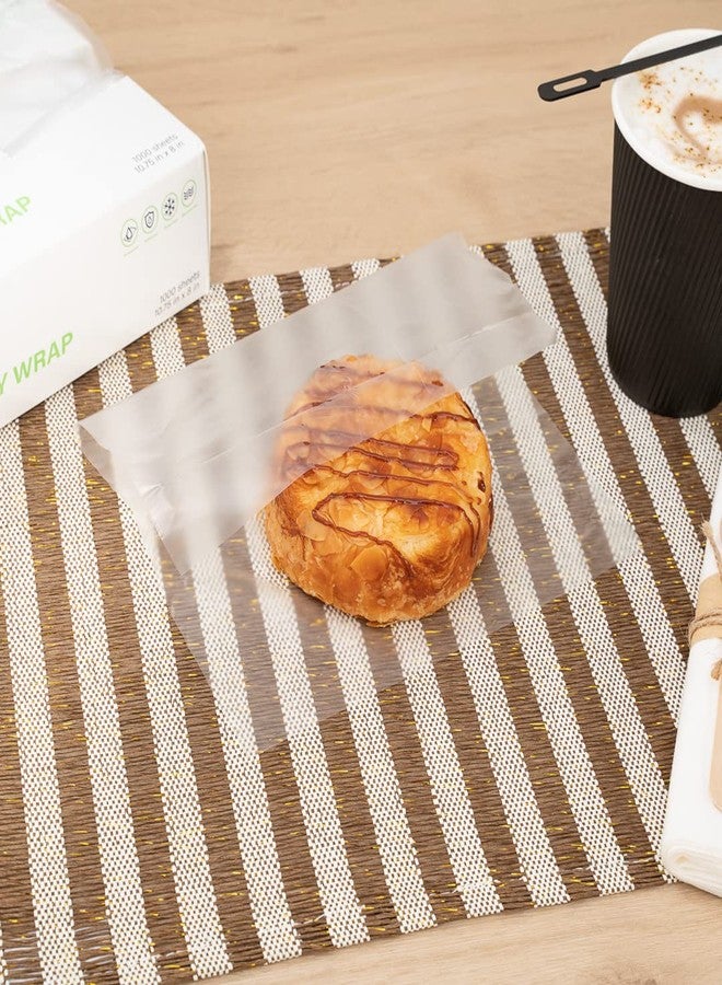 Restaurantware-RW Base 10.75 x 8 Inch Plastic Deli Sheets, 1000 Interfolded Butcher Plastic Wraps - Pre-Cut, Disposable, Clear Sandwich Wrap Sheets, Microwavable, Freezable - Image 3