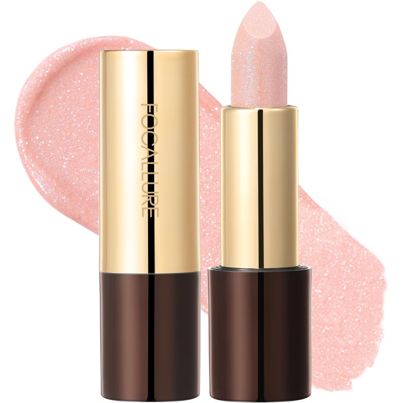 FOCALLURE Glisten Opal Shine Lipstick, High Impact Lip Color, Moisturizing Tinted Lip Balm, Lightweight & Hydrating Formula for Lip Care, GUEST FORM SKY - Image 1
