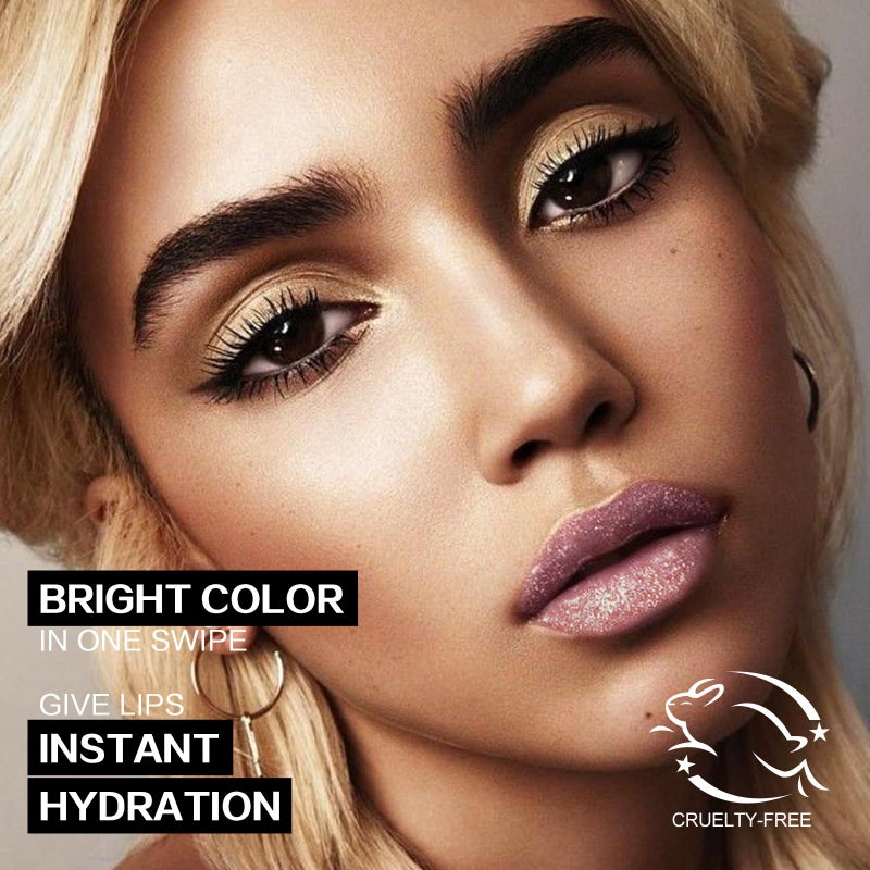 FOCALLURE Glisten Opal Shine Lipstick, High Impact Lip Color, Moisturizing Tinted Lip Balm, Lightweight & Hydrating Formula for Lip Care, GUEST FORM SKY - Image 3