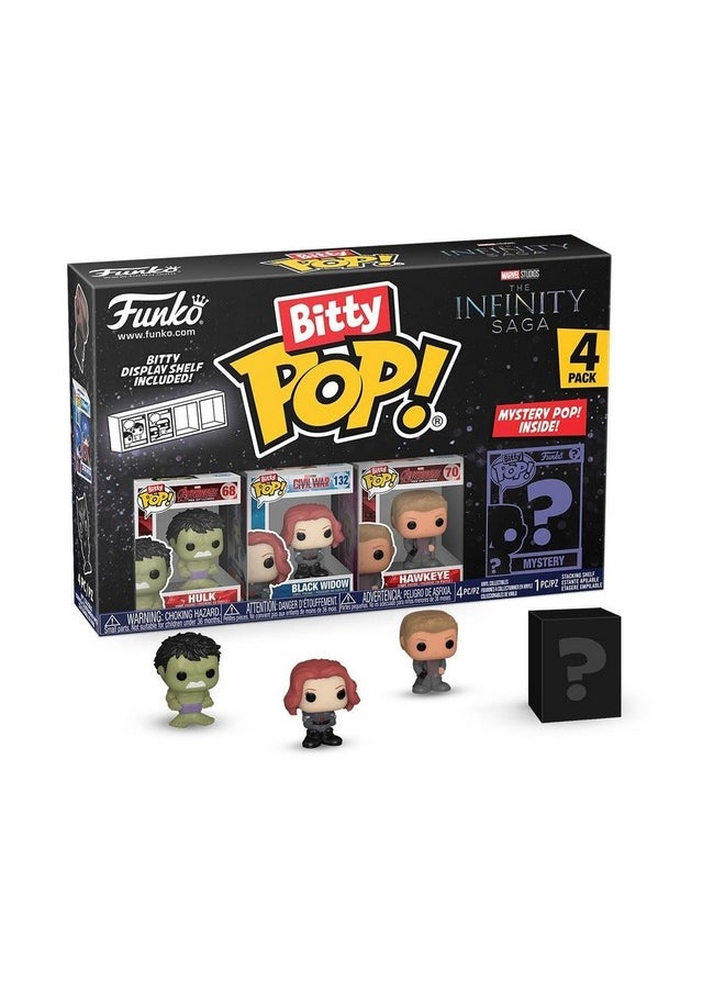 Funko Funko Bitty POP! Marvel - Hulk and A Surprise Mystery Mini Figure - 0.9 Inch (2.2 Cm) - Marvel Comics Collectable - Stackable Display Shelf Included - Gift Idea - Party Bags Stocking  - Image 1