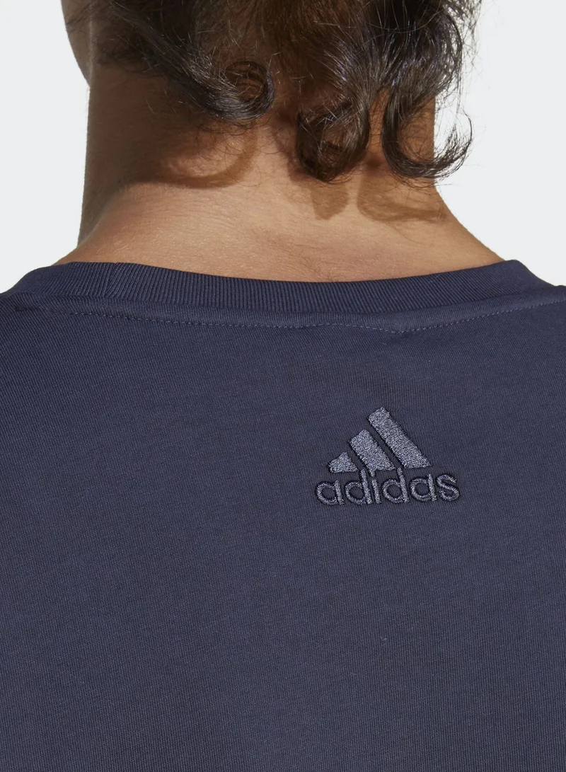 adidas تيشيرت جيرسي بشعار الماركة