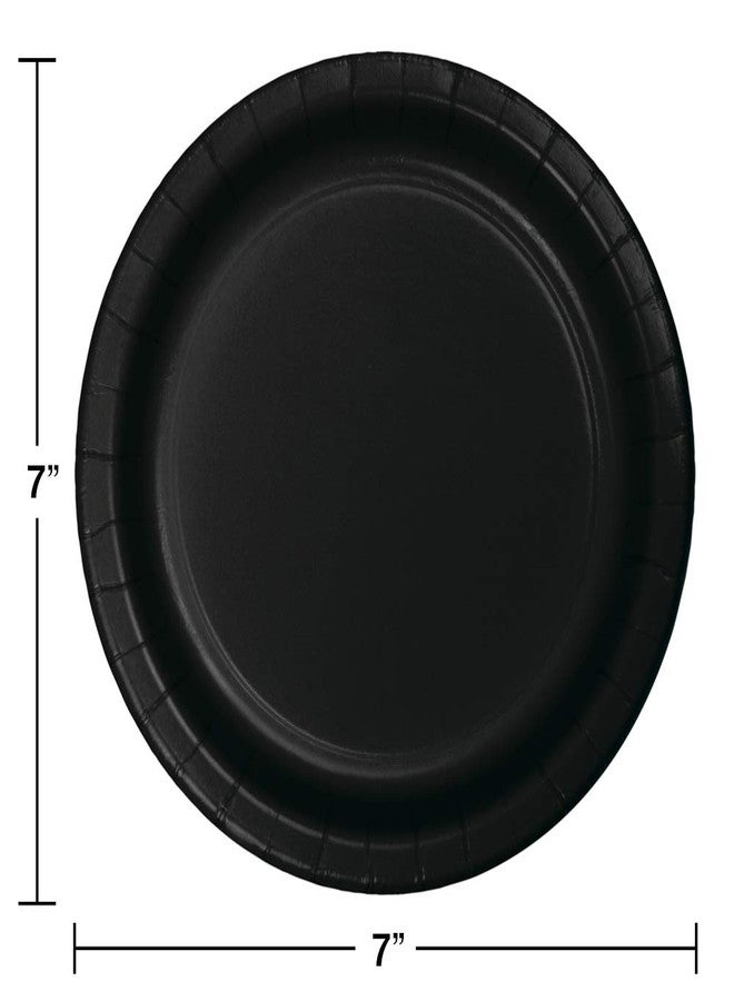 Creative Converting 75-Count Value Pack Paper Dessert Plates, Black Velvet -, "7""" - Image 2
