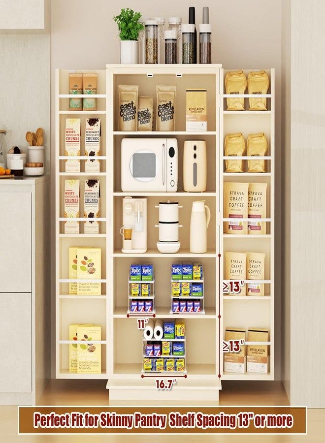 EVERIE حامل قابل للتمديد من إيفري للأكياس البلاستيكية، وأغلفة الطعام، ورقائق الألومنيوم، والوجبات الخفيفة، والعلب للمطبخ - Image 5